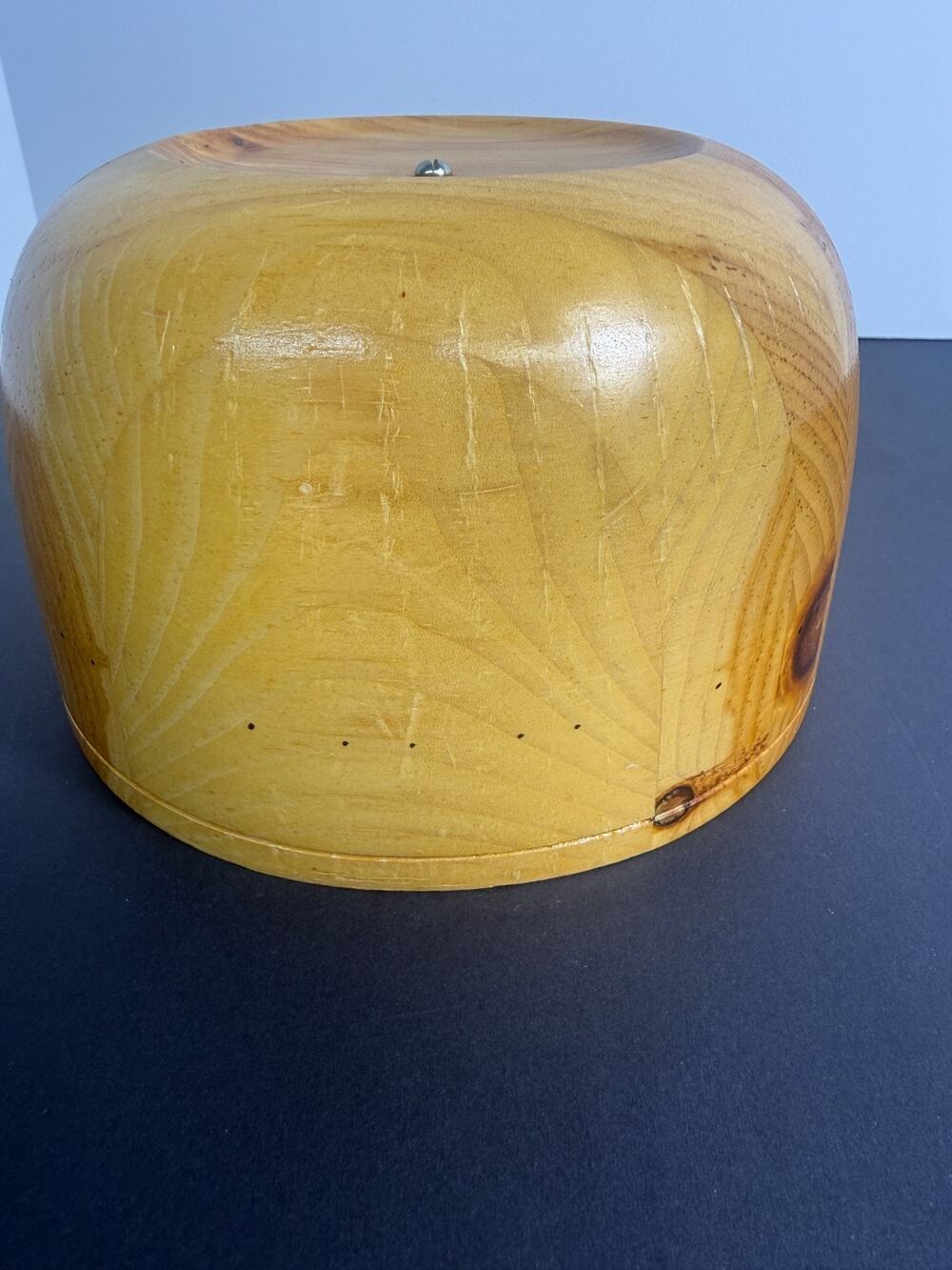 Solid Wood Round Basket Weaving Mold Form Center Screw Nantucket Style